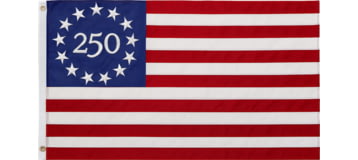 Annin Flags America250 Betsy Ross Edition Flag, Red/White/Blue, 3ft-5ft, 172852