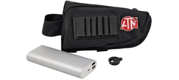 ATN Extended Power 20,000 mAh Battery Kit, w/Cable & Buttstock Pouch ACMUBAT160