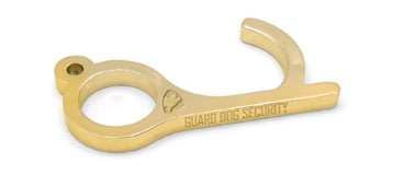 Guard Dog Security NoTouch Keyring for Opening Doors and Pressing Buttons, Gold, KC-GDNT-GD