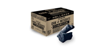 OPMOD HellRazr Tex Mex Mix Oak/Mesquite Charcoal, 20 lbs, Box, TEXMEX-C-BOX-20