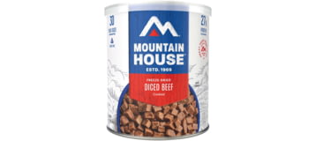 Mountain House Diced Beef can