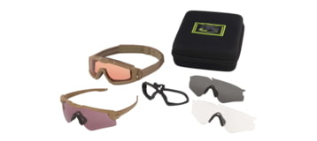 Oakley SI Ballistic M Frame Alpha Kit, Tan Frame, Clear/Gray/Prizm TR22/Prizm TR45 Lens, OO9296-1144
