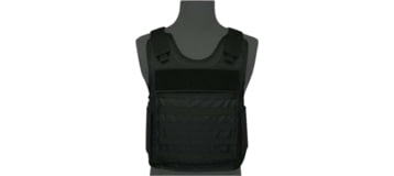Premier Body Armor NIJ Certified Hybrid Tactical Vest Level IIIA, Black, Small, HTV-BLACK-S