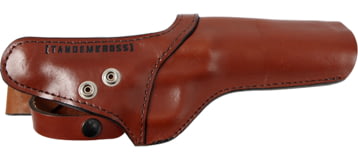 TANDEMKROSS Sideslinger Premium Leather Ranch Right Hand Belt Loop Holster For Ruger MK Series, 22/45 Browning Buck Mark, And Smith & Wesson SW22 Victory, Brown, TK19N0368BRN1