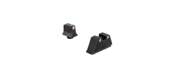 Trijicon For Glock Sup Night Sight w/ Wht Outline/Grn Lamps, White/White, Suppressor Night Sight Set 196578