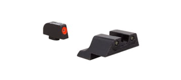 Trijicon Trijicon HD XR Night Sight Set, Orange Front Outline, Glock 17, 17L, 19, 22, 23, 24, 25, 26, 27, 28, 31, 32, 33, 34, 35, 37, 38, 39, Black GL601-C-600836