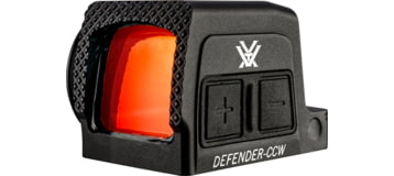 Vortex Defender-CCW Enclosed Solar Micro Prismatic Red Dot Sight, 1x20.2mm, 3 MOA Reticle, Black, DFCCW-MRD3-E