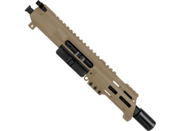 ABC RIFLE COMPANY AR-15 .300 AAC Blackout Micro Pistol 5in Barrel Custom 5in Top Cut Custom M-LOK Handguard Complete Upper Receiver w/BCG And Charging Handle, Flat Dark Earth, UA300B-BR5-TCML5-FDE
