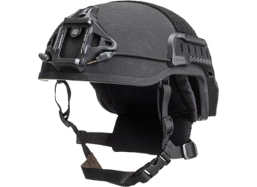 ArmorSource Aire LE Law Enforcement Ultra-Lightweight Special Command High-Cut Ballistic Helmet, Black, Medium, AIRELE-HCM-R10P4-R-W3-V-BK