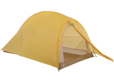 Big Agnes Fly Creek HV UL2 Bikepack Solution Dye Tent, Yellow/Greige, 2 Person, THVFCBP222