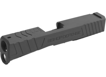 Bishop Defense Pistol Slide, Glock 43, Gen 3, Tier 3, Gray, BDSLG43G3T3GRY
