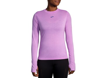 Brooks High Point Long Sleeve - Women's, Bright Purple, Large, 221637558.035