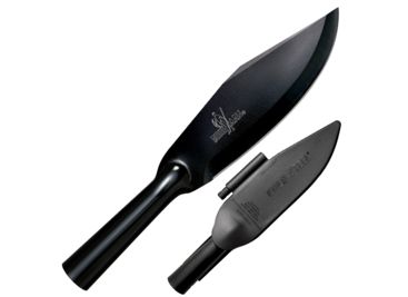 Cold Steel Bowie Bushman, Black SK-5 Carbon Steel, Secure-Ex Sheath 95BBUSK