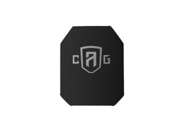 Custom Armor Group 3s9 NIJ 0101.06 Level III+ Stand Alone Armor Plate, Shooters Cut, 8in x 10in, 3s9-SC-8X10