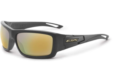 ESS Craftsman Credence Sunglasses, Carbon Gray Frame, Mirrored Brass Lens, Medium/Large, EE9015-19
