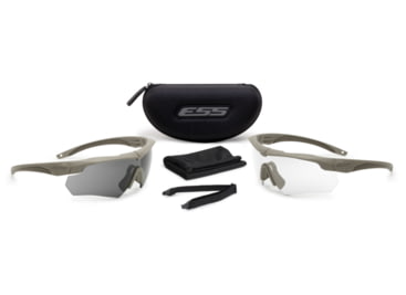 ESS Crossbow 2X Eyeshields - Two Pairs Crossbow Frames Clear/Smoke Lenses