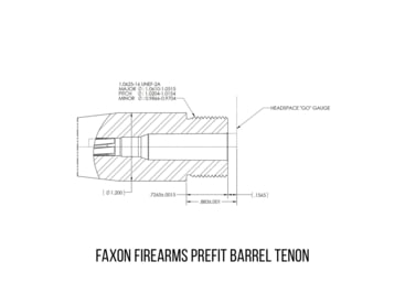 Faxon Firearms FX7 Prefit 8.6mm Blackout Rifle Barrel 7F1B863N16NMQ ON ...