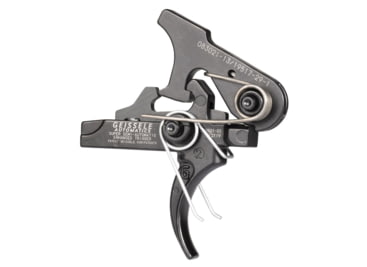 Geissele Automatics Super Semi-Automatic AR-15 Enhanced Trigger, Curved, 3.5 lb, Black, 05-160