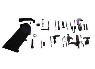 KAK AR-15 Lower Parts Kit, Mil Spec Trigger Group/Trigger Guard/A2 Handle/Springs, AR15-LP-KT-010