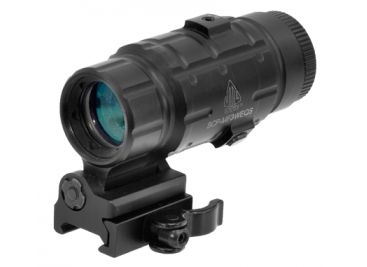 Leapers UTG 3X Magnifier with Flip-to-side QD Mount, W/E Adjustable, SCP-MF3WEQS
