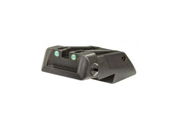 LPA Fully Adjustable Fiber Optic Rear Sight For 1911 Ria, S&W, OEM Universal, .472" Dovetail, Black, MPS1KBFO