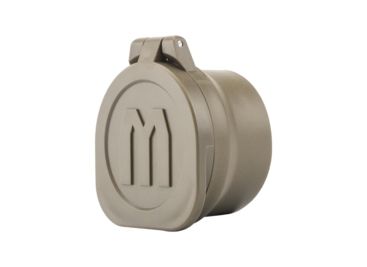 Monstrum Rubberized Flip-Up Rifle Scope Lens Covers, Objective Lens, Size C, Flat Dark Earth, 26-31 mm, FCE-C-T