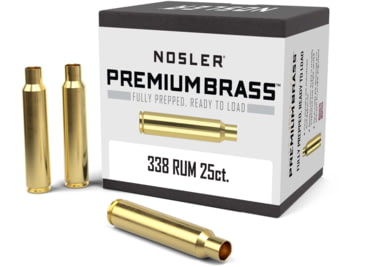 Nosler Custom Rifle Brass .338 Remington Ultra Magnum, 25ct, 11912