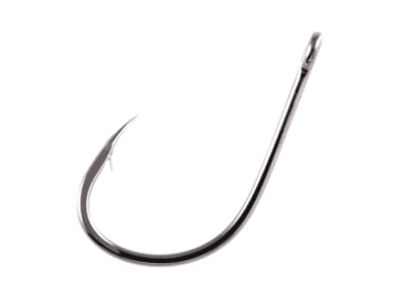 Owner SSW Straight Eye Fishing Hooks #6 - Cutting Point, Forged Shank, Black Chrome/Red - View #4