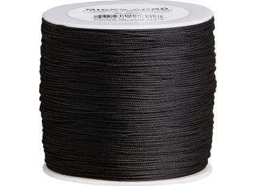 Parachute Cord Micro Cord Black, 1.12mm diameter, 1000 ft RG1040