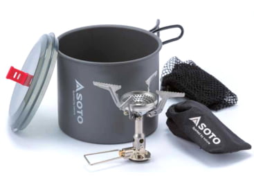 Soto New River Pot And Amicus w/ Igniter, Grey, OD-1NVE NR