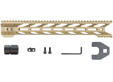 STNGR HWK M-Lok Free Float Handguard for AR15/M4, Cerakote FDE, 15in, 15HM-FDE