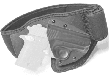 Tactica Defense Fashion Belly Band Holster for Springfield XDs 3.3 in, Small, RH, Black, TT-BB-0022-RH-S