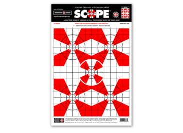 Thompson Target Scope Alignment/Sight-In 12.5x19 Paper Shooting Targets, 30 Pack, Red, Large, 3333-30