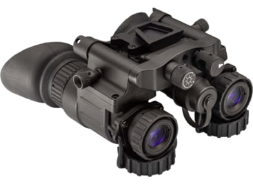 TRYBE Optics NVG-50 Dual 1x19mm White Phosphor Tube Night Vision Goggle, Gen 3, Min 1600+ FOM, 64-72 lp/mm, Black, TRYBENVG50W