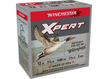 Winchester Super-X Shotshell 12 Gauge 1 1/8 oz 2.75in Centerfire Shotgun Ammo, 25 Rounds, WEX12H3