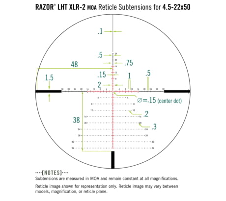 Vortex Razor HD LHT 4.5-22x50mm 30mm Tube First Focal Plane Rifle