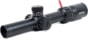 AT3 Tactical Red Tail LPVO 1-6x24 Rifle Scope with Mount 30mm SFP, Black, Illuminated BDC Reticle, MOA, with 30mm Cantilever Mount and Throw Lever, AT3-RT-1-6X24
