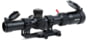 AT3 Tactical Red Tail LPVO 1-6x24 LPVO Rifle Scope with Mount 30mm SFP, Black, Illuminated BDC Reticle, MOA, with 30mm Cantilever Mount and Throw Lever, AT3-RT-1-6X24