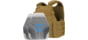 Caliber Armor AR550 11 x 14 Level III+ Body Armor w/ PolyShield Spall Coat and Condor MOPC Package, Coyote Brown, Medium/2XL, 19-AR550-MOPC-1114-SPC-CB