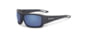 ESS Credence Ballistic Sunglasses, Matte Dark Gray Frame, Mirrored Blue Lens, Large Fit, EE9015-15
