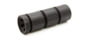 Kaw Valley Precision MACH 3 Modular Linear Compensator Body, .223 Caliber/5.56mm/.300 Blk/.350 Legend/.45 ACP, 1/2x28 Threads per Inch, Black, Small, KVP-MACH-B-3