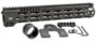 Midwest Industries MI-G4M One Piece Free-Float AR Handguard, 12.625in Length, M-LOK, 6061 Aluminum, Anodized, Black, MI-G4M12.625