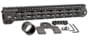 Midwest Industries MI-G4M One Piece Free-Float AR Handguard, 13.375in Length, M-LOK, 6061 Aluminum, Anodized, Black, MI-G4M13.375