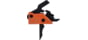 Mimtac Drastic AR-9 9mm PCC Drop-in Touch Trigger, Orange, Small, DR-9-ORG1