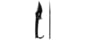 Skallywag Tactical MDV Plus One Fixed Blade Knife, 3.25 in, D2, Modified Tanto Blade, Black, MDV Plus One-Black