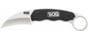 SOG Specialty Knives & Tools Gambit Blade Knife, 2.58in, 7Cr17MoV Blade, Sheepsfoot, Black, Glass-Reinforced Nylon Handle, Silve, SOG-GB1001-CP