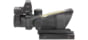 Trijicon 4x32 ACOG Rifle Scope, Dual Illuminated Amber Crosshair .223 Reticle w/ Colt Knob Thumbscrew Mount & LED 3.25 MOA Red Dot RMR Type 2, Black, 100551