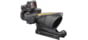 Trijicon 4x32 ACOG Rifle Scope, Dual Illuminated Amber Crosshair .223 Reticle w/ Colt Knob Thumbscrew Mount & LED 3.25 MOA Red Dot RMR Type 2, Black, 100551