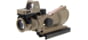 Trijicon 4x32 ACOG Rifle Scope, Dual Illuminated Red Chevron .223 Reticle w/ Colt Knob Thumbscrew Mount & LED 3.25 MOA Red Dot RMR Type 2, Cerakote FDE, 100570