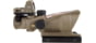 Trijicon 4x32 ACOG Rifle Scope, Dual Illuminated Red Chevron .223 Reticle w/ Colt Knob Thumbscrew Mount & LED 3.25 MOA Red Dot RMR Type 2, Cerakote FDE, 100570